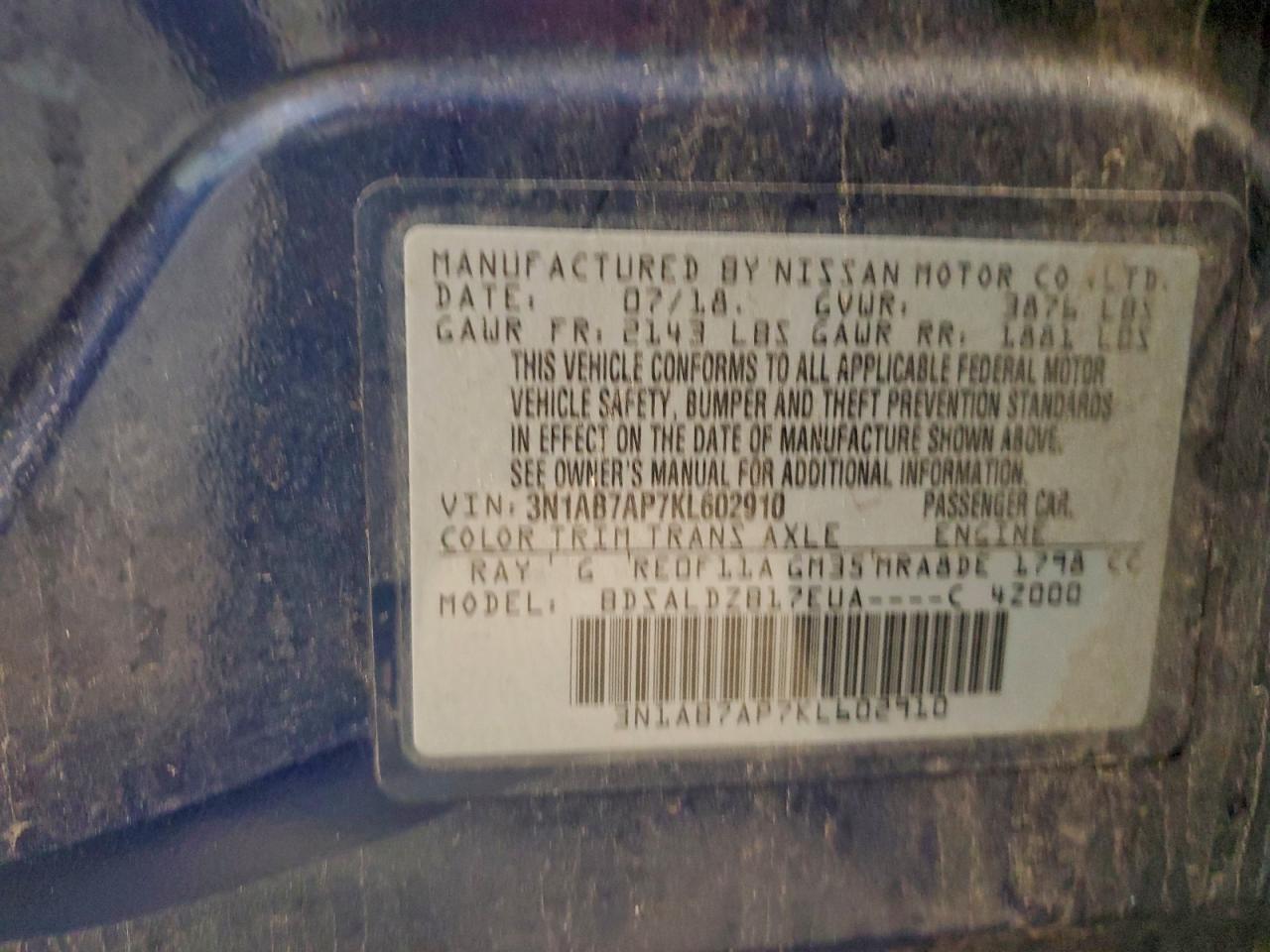 Nissan Sentra S Image 3