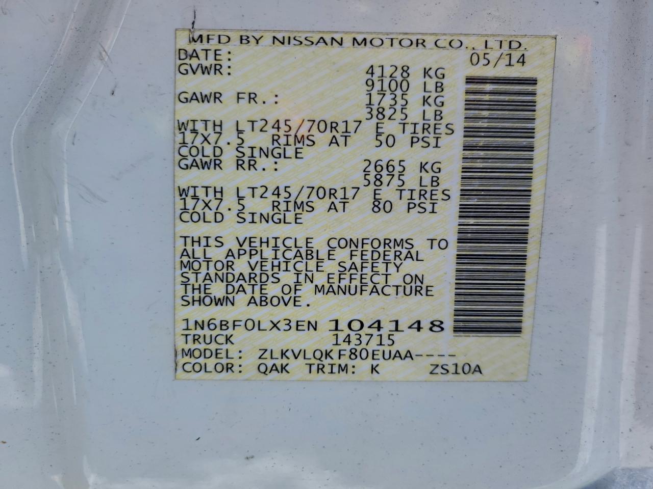 Nissan Nv 2500 Image 10